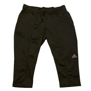 adidas Black Track Pants with Iridescent Logo